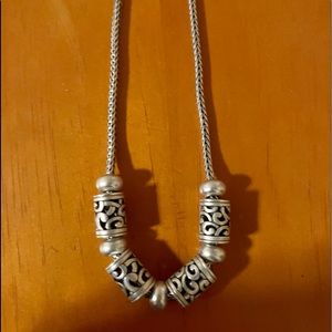 Brighton Tubular Scroll Necklace- Look For Matching Bracelet